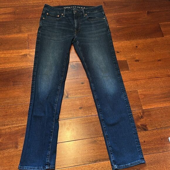 Men’s American Eagle Airflex + Slim Straight Jeans 32 x 34 - Picture 9 of 14